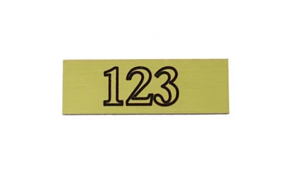 Helmsman Metal locker number plate