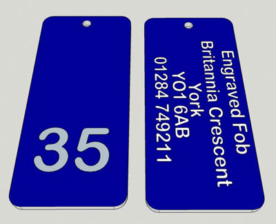Engraved products, hotel and number plates and discs